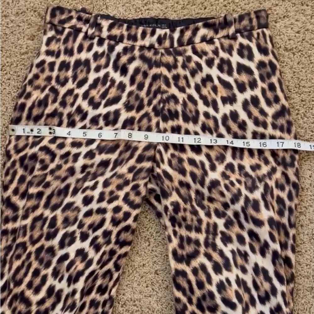 Zara Leopard Print Slim Pants in Brown and Black - Picture 6 of 8